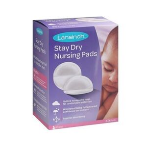 NEW Lansinoh® Stay Dry Disposable Nursing Pads 2 Boxes/60 Each BUY 2 GET 1 FREE